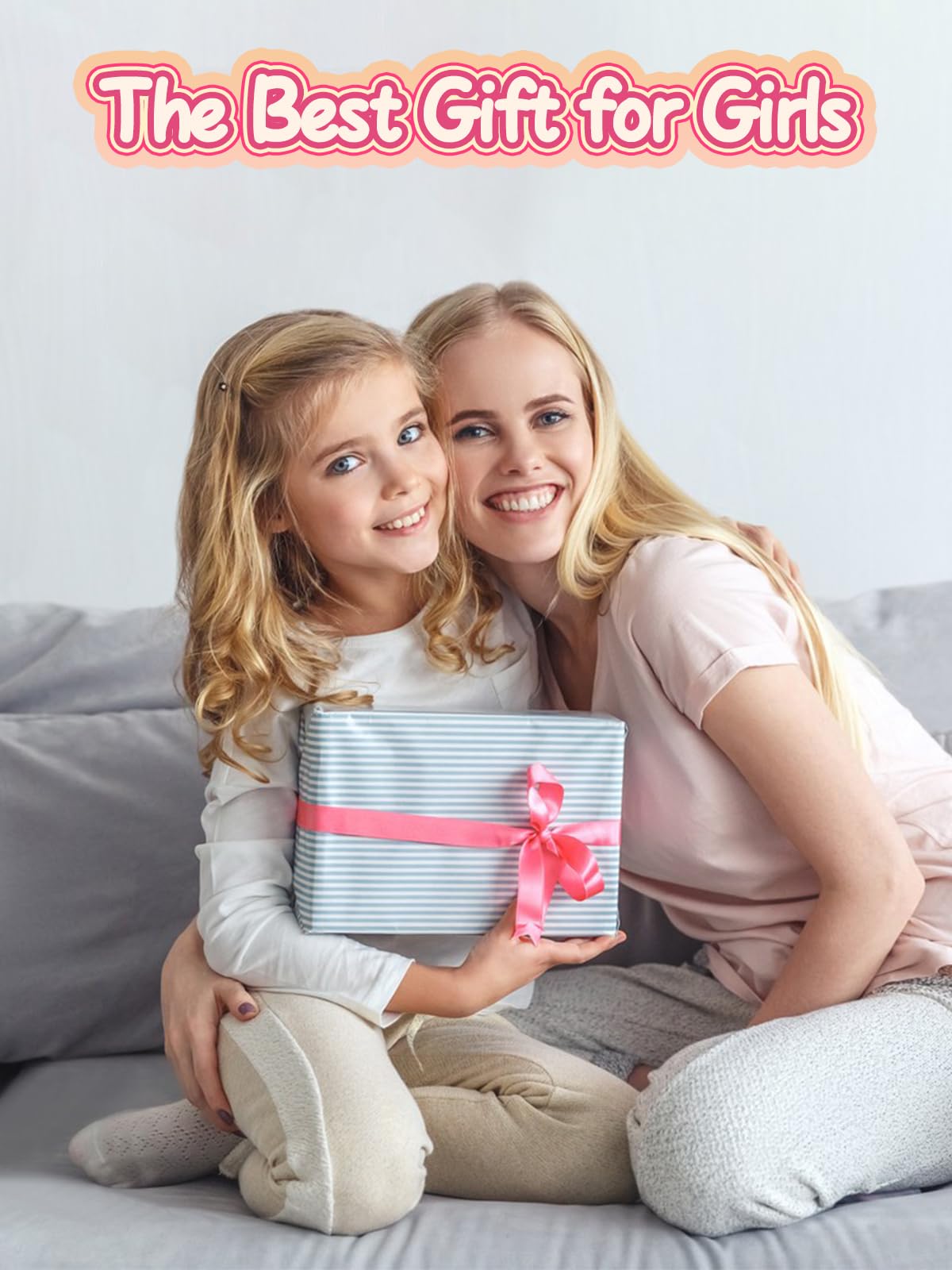 EBANKU 78Pcs Kids Press On Nails Colorful Heart Set