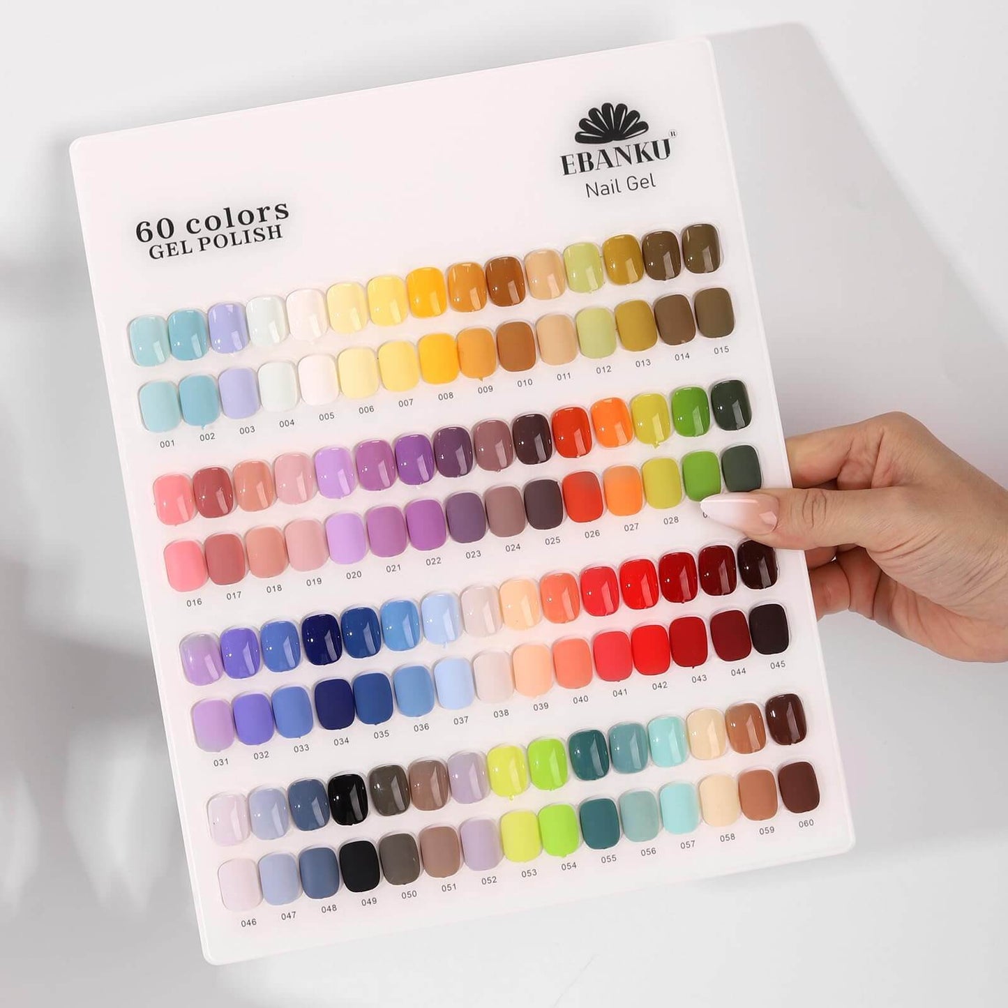 EBANKU 60 Colors Gel Nail Polish Set Same Color Bottle 15ML Kit