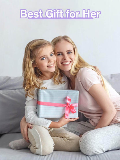 EBANKU 130Pcs Kids Press On Nails Flower & Mermaid Set