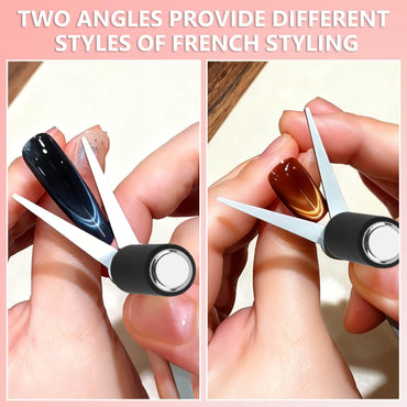 EBANKU 2-in-1 Cat Eye Nail Magnet Scissor Tool for DIY Nails
