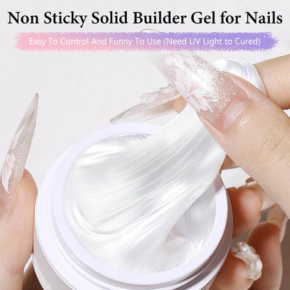 EBANKU Solid Builder Gel Kit 6 Colors Aurora 3D Sculpting Nail Gel