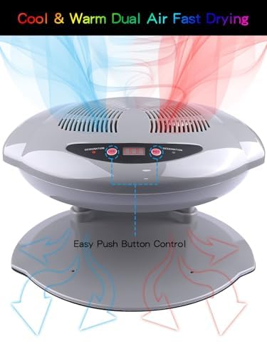EBANKU 400W Nail Dryer Fan with Auto Sensor Hot & Cold Air