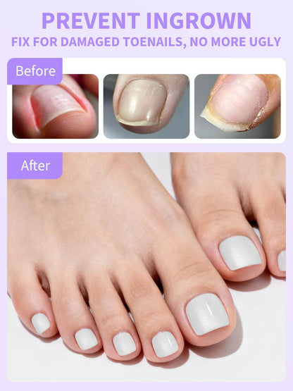 EBANKU Cat Eye Press On Toenails 72PCS Square Short w/Glue