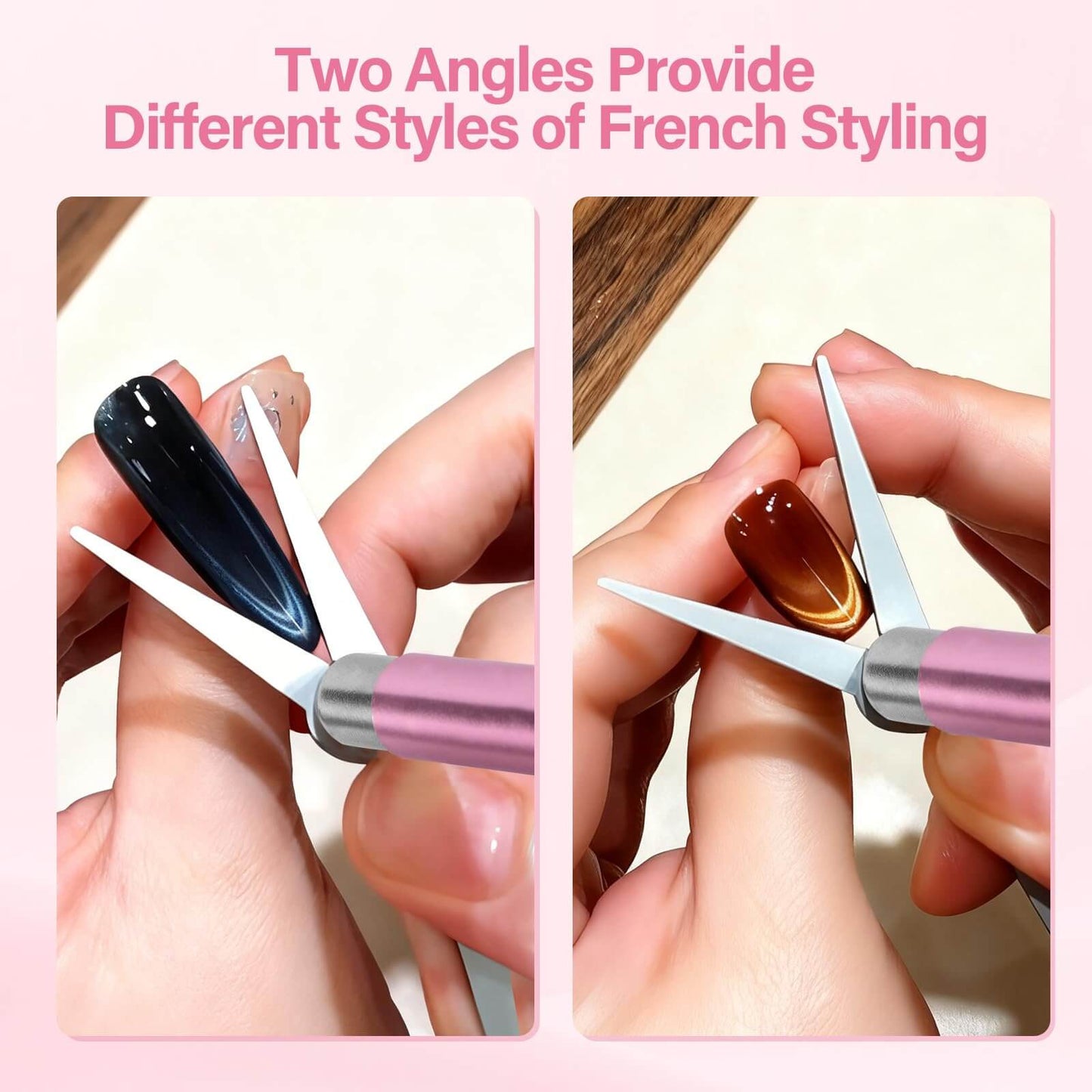 EBANKU 5PCS Cat Eye Nail Magnet Set for DIY Nail Art