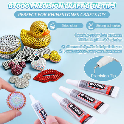 EBANKU 48000PCS Resin Jelly Rhinestones Bedazzling Kit 48 Colors