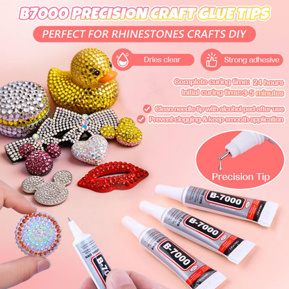 EBANKU 32000PCS Resin Jelly Rhinestones Kit 42 Colors 3MM