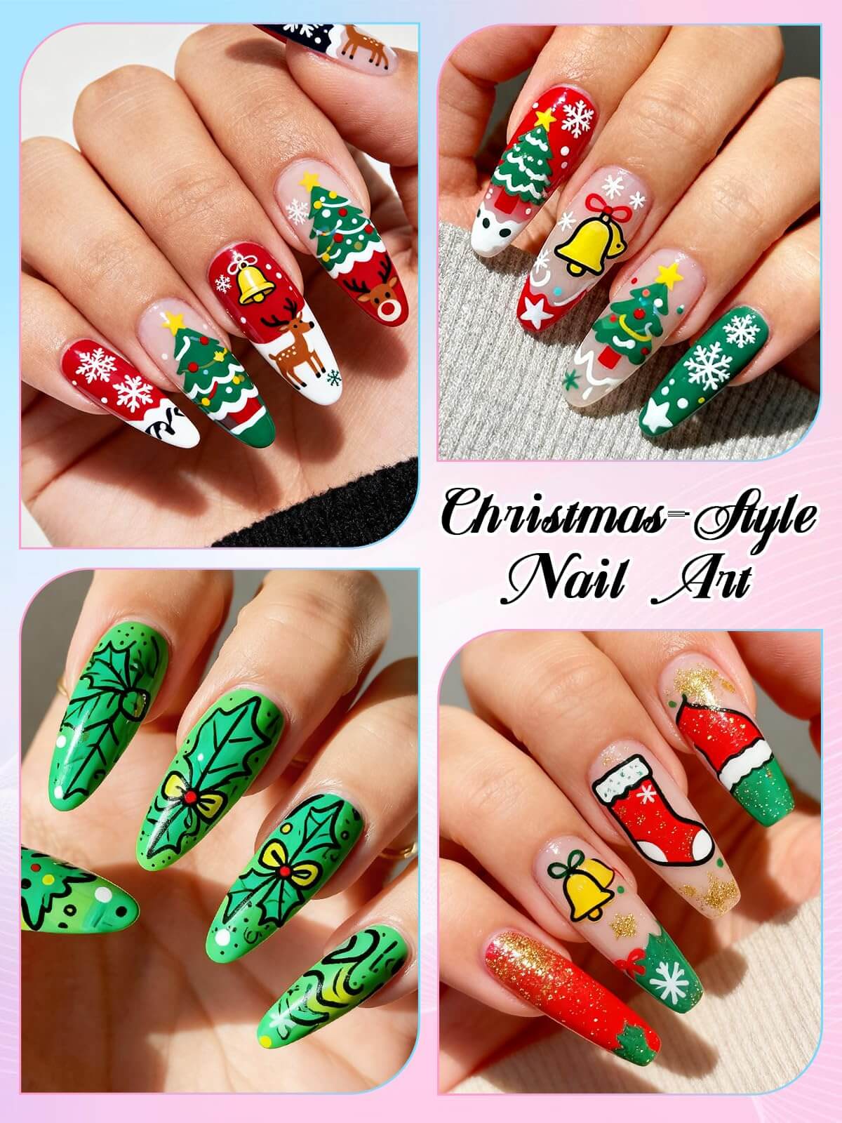 EBANKU 12 Colors Double-Tip 3D Nail Art Pens Set