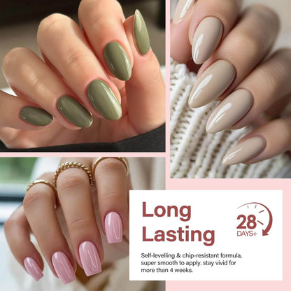 EBANKU 60 Colors Gel Nail Polish Set Same Color Bottle 15ML Kit