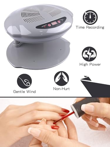 EBANKU 400W Nail Dryer Fan with Auto Sensor Hot & Cold Air