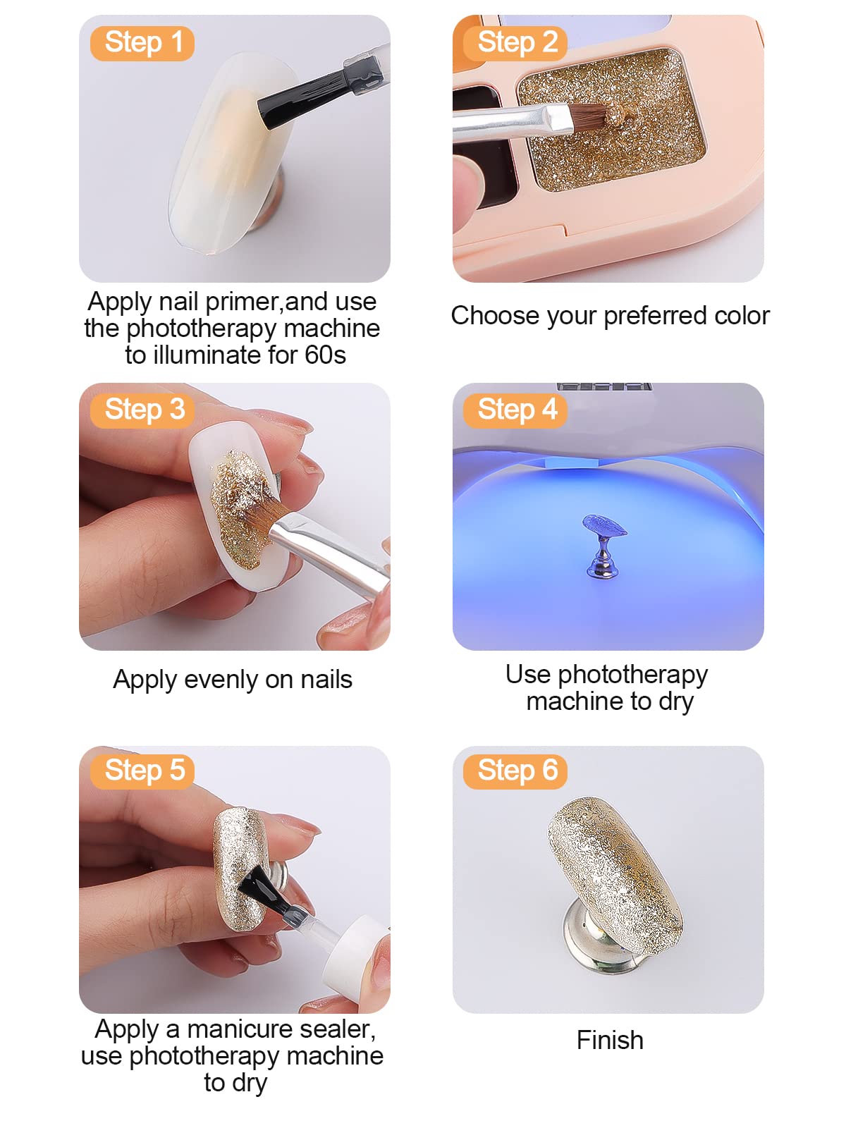 Kalolary 20 Color Nude Gel Nail Polish Palette with Brushes
